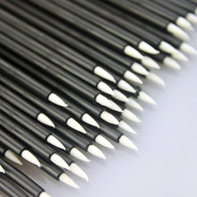 50Pcs Disposable Eye Liner Brush Short Handle Cosmetic Eyeliner Makeup Tool Make Up Brushes