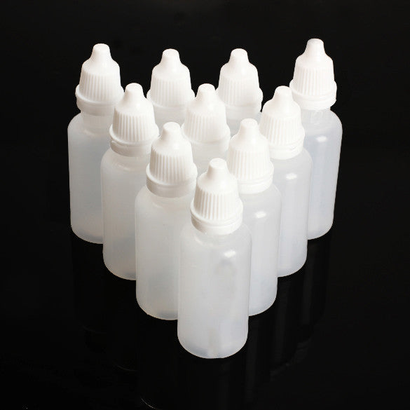 50pcs 10ml Empty Plastic Squeezable Dropper Bottles Eye Liquid Dropper LDPE