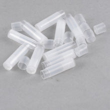 50pcs Transparent/White Clear Empty DIY Lip Balm Tubes Containers