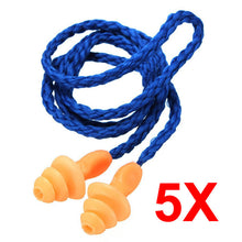 5PCS Authentic Soft Silicone Corded Ear Plugs Noise Reduction Christmas Tree Earplugs Protective Earmuffs