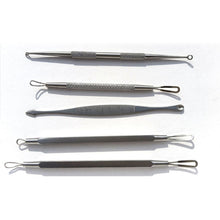 5PCS New Face Care Stainless Steel Skin Remover Kit Blackhead Blemish Acne Pimple Extractor Tool Skin Care Cleanser