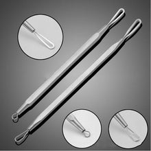 5PCS New Face Care Stainless Steel Skin Remover Kit Blackhead Blemish Acne Pimple Extractor Tool Skin Care Cleanser