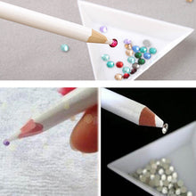 5PCS White Rhinestones Gems Picking 3D Painter Pencils + UV Gel Nail UV Builder Gel Nail Art Manicure Tips Glue