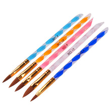 5Pcs Tool New Pro Kit Nail Art Design Acrylic Powder Liquid Crystal Dappen Powder Brush Pen Dish Acrylic