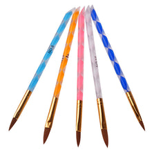 5Pcs Tool New Pro Kit Nail Art Design Acrylic Powder Liquid Crystal Dappen Powder Brush Pen Dish Acrylic