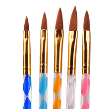 5Pcs Tool New Pro Kit Nail Art Design Acrylic Powder Liquid Crystal Dappen Powder Brush Pen Dish Acrylic