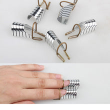 5pcs Nail Forms UV Gel Tool Acrylic French Tips Reusable Art