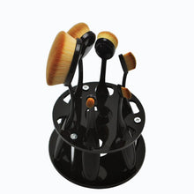 6 Hole Oval Makeup Brush Holder Drying Rack Organizer Cosmetic Shelf Tool This item not include the 6 brushes