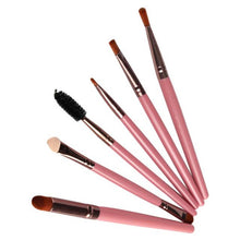 6PCS Cosmetic Makeup brushes Beauty Foundation Powder Eyeshadow Lip Brush Natural Women Pink