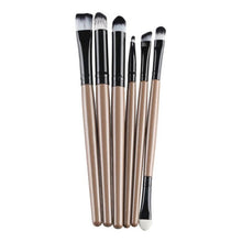 6PCS Professional Cosmetic Makeup brushes Lip Eyebrow Mascara Eyeshadow Brush Maquiagem Gold