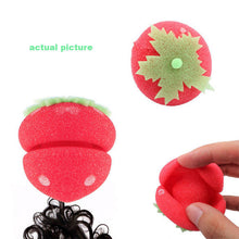 6Pcs Magical Strawberry Sponge Ball for Hair Curling never make any damage to your hair