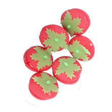 6Pcs Magical Strawberry Sponge Ball for Hair Curling never make any damage to your hair