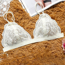 7 Colors Lace Crochet Solid Strap Slim Bralette Camis Crop Top Sexy Vest Beachwear Triangle Bralette Crop Top Mesh lining #1207