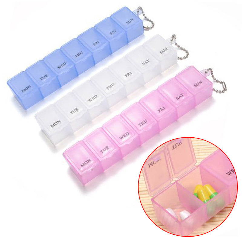 7 Days Weekly Tablet Pill Medicine Box Holder Storage Organizer Container Case Pill Box