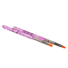7PCS Acrylic UV Gel Nail Art Tips Painting Brush Pen Builder Handle Tool Purple handle
