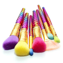 7PCS Make Up Foundation Eyebrow Eyeliner Blush Cosmetic Concealer Brushes Horse Hair Plastic material pennelli trucco Anne