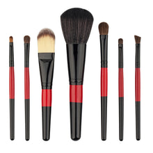 7Pcs Makeup Brushes Sets Portable Magenta Cosmetics Eye Shadow Eyeliner Lip Eyelash Blush Hot Sale