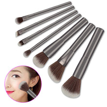 7pcs Professional Brush Sets Make Up Tools Synthetic Hair Metal Handle Makeup Brushes