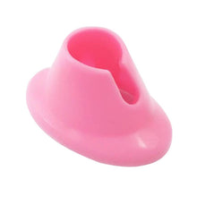 8.9cm x 5.6cm x 4cm Lots 2 Pro Pink Rubber Bottle Holder For Nail Art Varnish Polish Seat Professional Nail Art Tool Anne