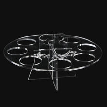 8 Hole Oval Puff Holder Drying Rack Organizer Cosmetic Shelf Tool Acrylic Material Anne