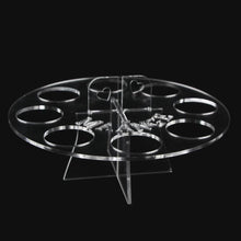 8 Hole Oval Puff Holder Drying Rack Organizer Cosmetic Shelf Tool Acrylic Material Anne