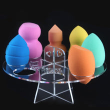 8 Hole Oval Puff Holder Drying Rack Organizer Cosmetic Shelf Tool Acrylic Material Anne