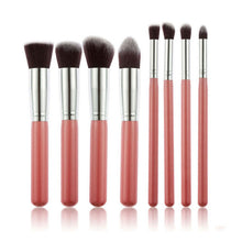8PCS Brushes Make Up Beauty Cosmetics Foundation Blending Makeup Brush Kit Set Wooden Makeup Tool