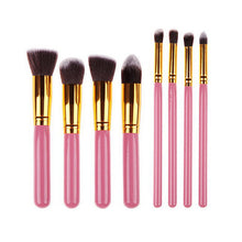 8PCS Brushes Make Up Beauty Cosmetics Foundation Blending Makeup Brush Kit Set Wooden Makeup Tool