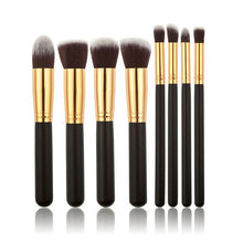 8PCS Brushes Make Up Beauty Cosmetics Foundation Blending Makeup Brush Kit Set Wooden Makeup Tool