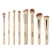 8PCS Professional Makeup Brushes Set Bamboo Handle Eye Shadow Eyebrow Foundation Blusher Tool