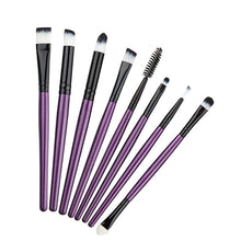 8Pcs Professional Eye Makeup Brushes Set Cosmetics Eyeliner Eyeshadow Eyelash Eyebow Flat Brush Make Up Tools kits