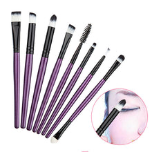 8Pcs Professional Eye Makeup Brushes Set Cosmetics Eyeliner Eyeshadow Eyelash Eyebow Flat Brush Make Up Tools kits