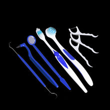 8Pcs/Set Oral Hygiene Cleaning Tools Set Portable Travelling Dental Care Remove Stains Toothbrush Teeth Cleaner Kits