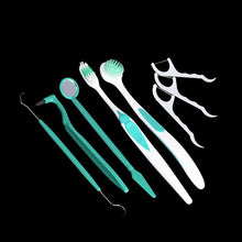 8Pcs/Set Oral Hygiene Cleaning Tools Set Portable Travelling Dental Care Remove Stains Toothbrush Teeth Cleaner Kits