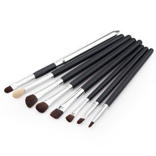 8Pcs/set Professional Eye Brushes Set Eyeliner Shadow Blend Pencil Makeup Brush 2 Colors