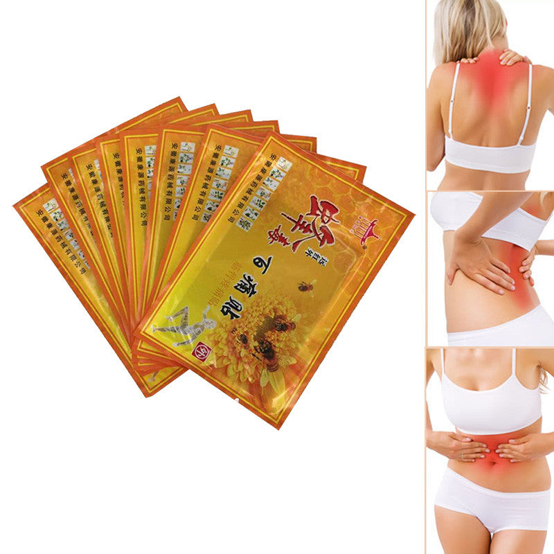 8pcs Chinese Medicines Bee Venom Balm Joint Pain Patch Neck Back Body Massage Relaxation Pain Killer Body Massager Relax