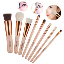 8pcs New Makeup Brush Blusher Eye Shadow Brushes Cosmetic Tools Wool Make Up Brush Set