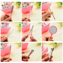 9Pcs Manicure Pedicure Ear Pick Nail Clippers Nail Care Kit Set Fashion Personal Care Tools Grooming Beauty Kits High Q