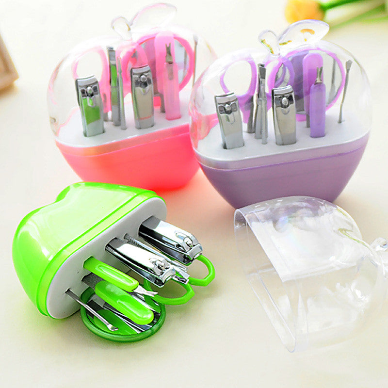 9Pcs Manicure Pedicure Ear Pick Nail Clippers Nail Care Kit Set Fashion Personal Care Tools Grooming Beauty Kits High Q