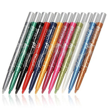 AU STOCK 12 Color Eyeliner Pencil Cosmetic Makeup Pen Set Eye Shadow Glitter NEW