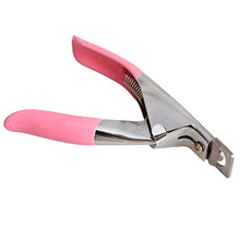 Acrylic Manicure UV Gel Nail Art Clippers Cutter Tips Pink Handle
