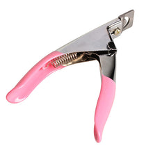 Acrylic Manicure UV Gel Nail Art Clippers Cutter Tips Pink Handle