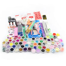 Acrylic Powder Liquid Brush Glitter Clipper Primer File Nail Art Tips Tools 28 in 1 Set