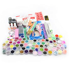 Acrylic Powder Liquid Brush Glitter Clipper Primer File Nail Art Tips Tools 28 in 1 Set