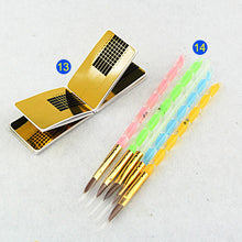 Acrylic Powder Liquid Brush Glitter Clipper Primer File Nail Art Tips Tools 28 in 1 Set