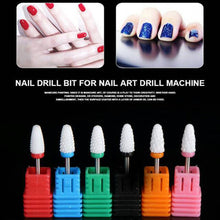 Approx. 7 * 1 * 1cm New Designed 6PC Manicure Drill Accessories Ceramic Nail Drill Bit Dead Skin Nail Polish Tool Anne