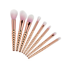 As picture show Color 8PCS/1Set Cosmetic Makeup Brush Makeup Brush Eyeshadow Brush Gold makeup brush set Anne