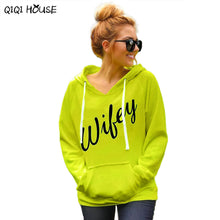 Autumn 2016 Women Velvet Hooded Sweatershirt Fluorescent Green Unsix Long Sleeve Print Letter Blouse Chandal Mujer Completo#A910