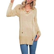 Autumn And Spring Fahsion 2016 Women Pullover V Neck Long Sleeve Knitted Size Split Long Tops Sweater Loose Casual WOmen Sweater