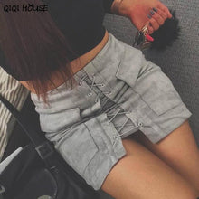 Autumn Skirts Womens Cross Bandage Suede Fabric Mini Skirt Slim Seamless Stretch Tight Elegant Skirt Saia Longa#C907